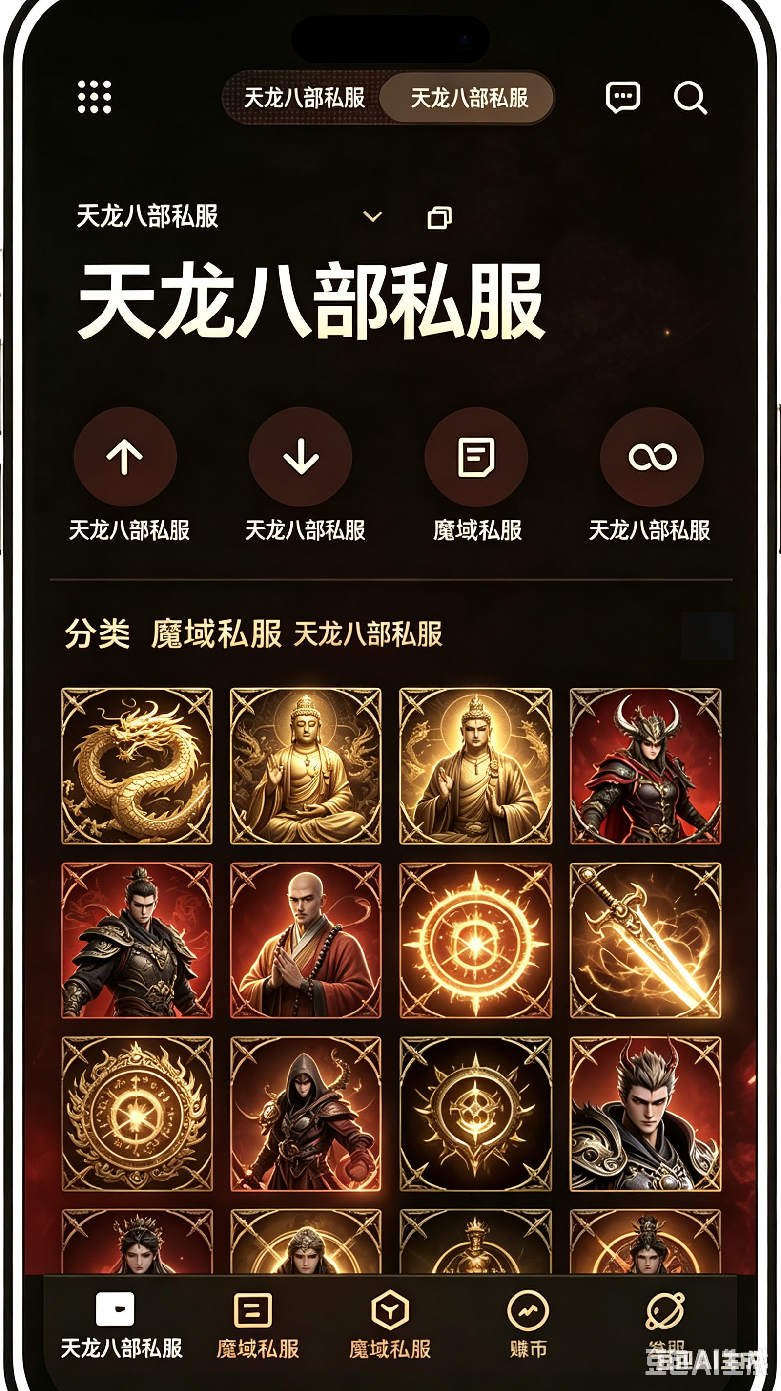 魔域私服账号安全界面